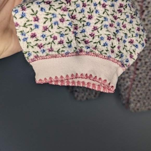 Y2K Vintage Earth Angels Sleep Pajama Grandma Shirt Size Woman's Medium - Picture 3 of 5